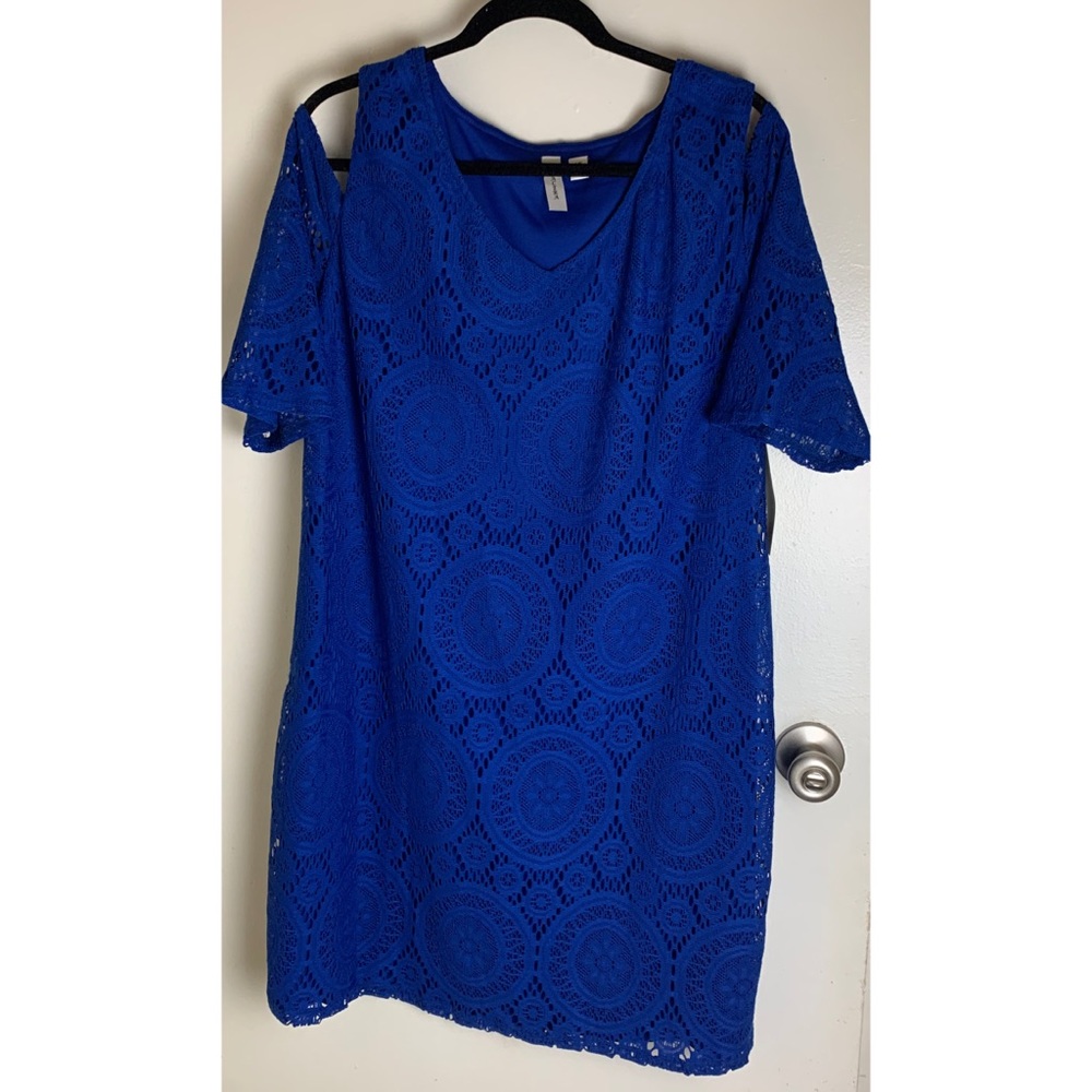 Comforting Cobalt! TACERA 1X OVERSIZED TOP/DRESS